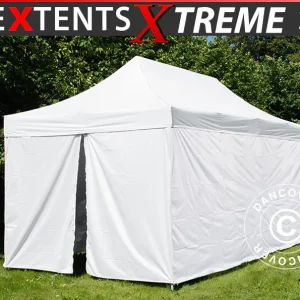 Faltzelt FleXtents® Xtreme 50, Sanitäts- & Notfallzelt, 3x6m, weiß, inkl. 6 Seitenwände