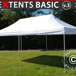 Faltzelt FleXtents Basic v.3, 3x6m Weiß