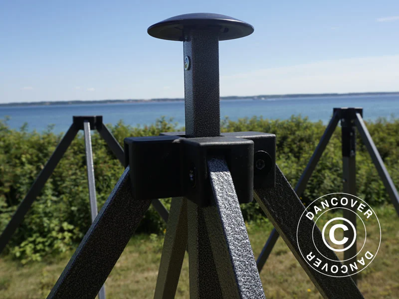 Faltzelt FleXtents Basic v.3, 3x6m Schwarz, mit 4 Seitenwänden - Imagen 7