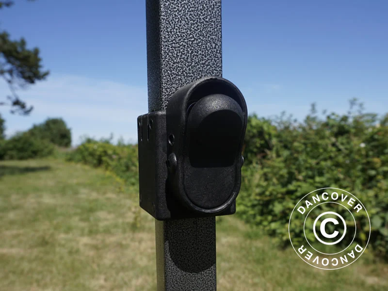 Faltzelt FleXtents Basic v.3, 3x6m Schwarz, mit 4 Seitenwänden - Imagen 8