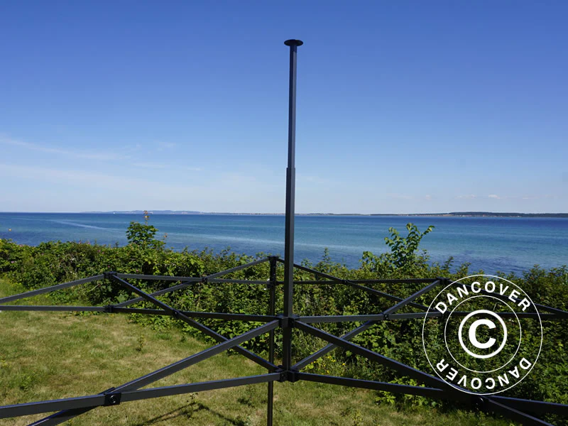 Faltzelt FleXtents Basic v.3, 3x6m Schwarz, mit 4 Seitenwänden - Imagen 9