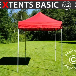 Faltzelt FleXtents Basic v.2, 2x2m Rot