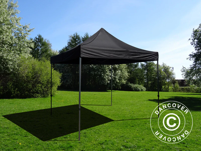 Faltzelt FleXtents Basic v.3, 3x3m Schwarz - Imagen 4