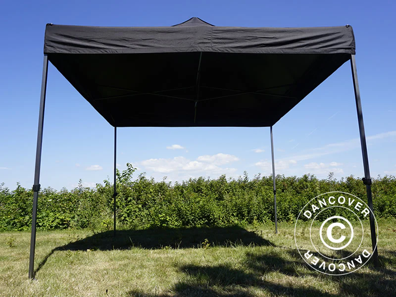 Faltzelt FleXtents Basic v.3, 3x3m Schwarz - Imagen 5