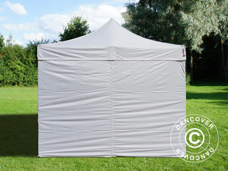 Faltzelt FleXtents Basic v.3, 3x3m Weiß, mit 4 Seitenwänden - Imagen 4