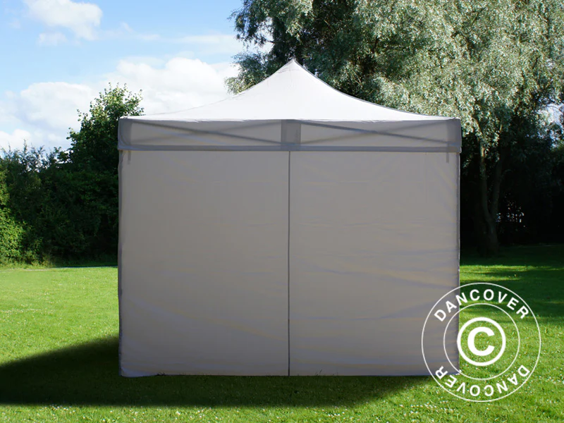 Faltzelt FleXtents Basic v.3, 3x3m Weiß, mit 4 Seitenwänden - Imagen 7