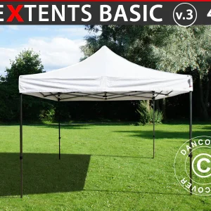 Faltzelt FleXtents Basic v.3, 4x4m Weiß