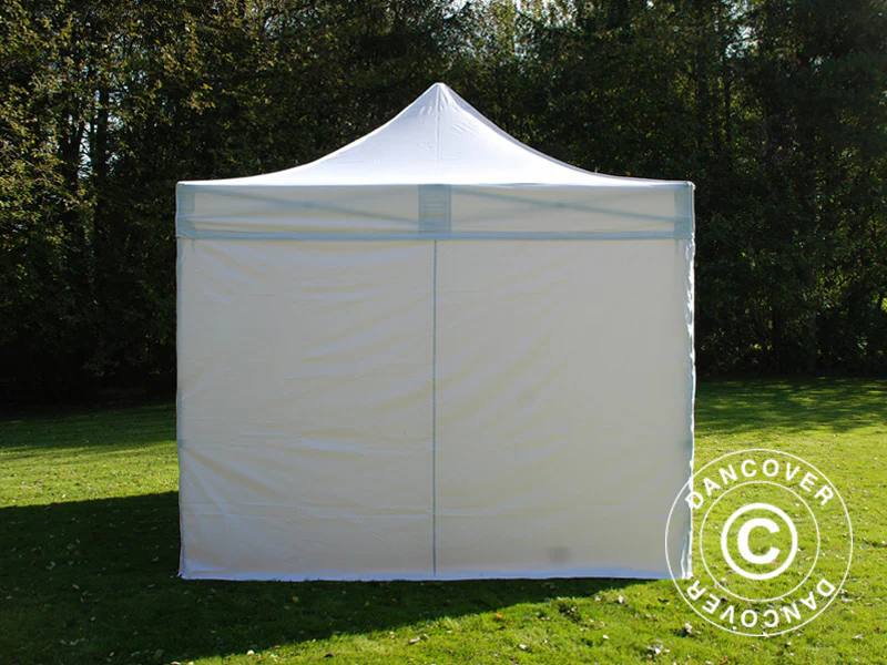 Faltzelt FleXtents Basic v.3, 4x4m Weiß, mit 4 Seitenwänden - Imagen 7