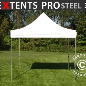 Faltzelt FleXtents PRO Steel 3x3m Weiß