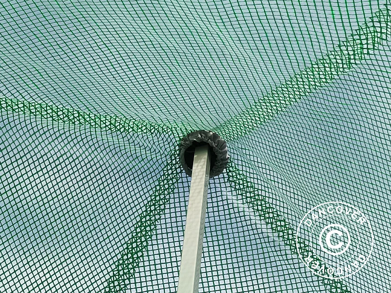 FleX Gewächshaus 3x3m, PE, Transparent/Grün - Imagen 9