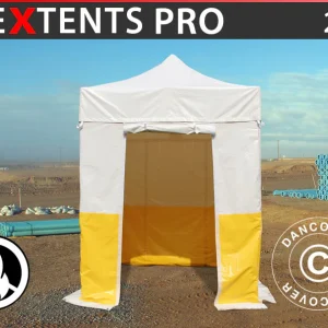 Faltzelt FleXtents® PRO 2x2m, PVC, Arbeitszelt, flammfest, inkl. 4 Seitenwände