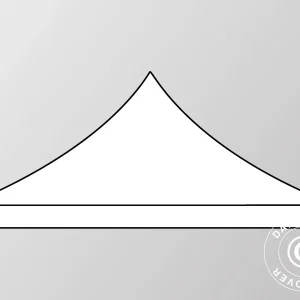 Dachplane für Faltzelt FleXtents Xtreme Heavy Duty PVC 4x6m, Weiß