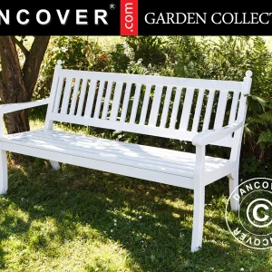 Gartenbank Hohenzollern, 3-Sitzer, 160cm, Weiß