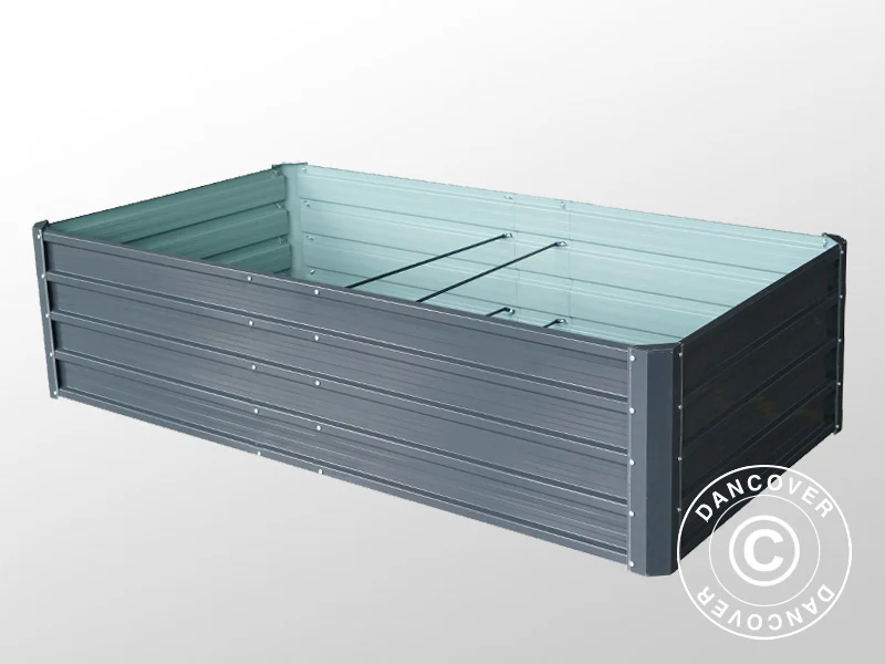 Hochbeet, 0,9x1,8x0,47m, 800l, Anthrazit - Imagen 4