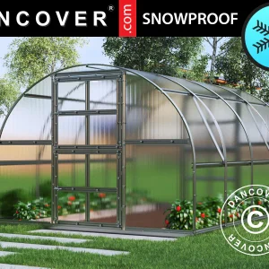 Gewächshaus Polycarbonat TITAN Arch 320, 12m², 3x4m, Silber