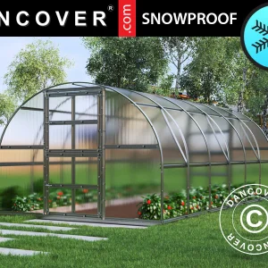 Gewächshaus Polycarbonat TITAN Arch 320, 18m², 3x6m, Silber
