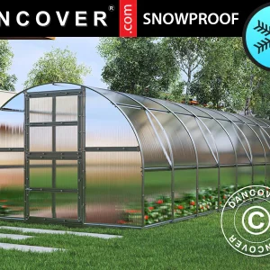 Gewächshaus Polycarbonat TITAN Arch 320, 30m², 3x10m, Silber