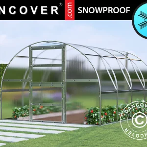 Gewächshaus Polycarbonat TITAN Arch 280, 12m², 3x4m, Silber