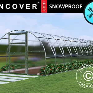 Gewächshaus Polycarbonat TITAN Arch 280, 30m², 3x10m, Silber