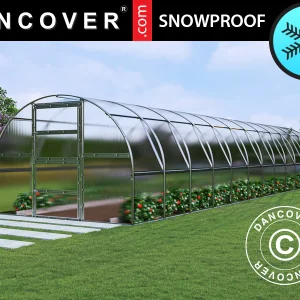 Gewächshaus Polycarbonat TITAN Arch 280, 36m², 3x12m, Silber