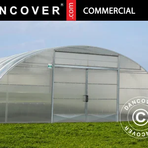 Kommerzielles Tunnel-Gewächshaus, 10x15x3,7m, transparent