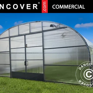 Kommerzielles Tunnel-Gewächshaus, 8,6x16x3,95m, transparent