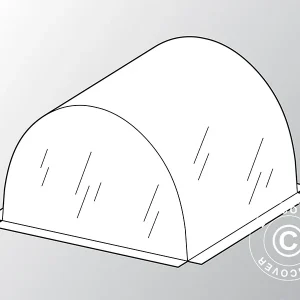 Plane für Foliengewächshaus GH16135 und GH16235, 3x6x2m und 4x6x2,2m, PE, Transparent