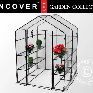 Foliengewächshaus XL, 1,43x1,43x1,95m, Durchsichtig