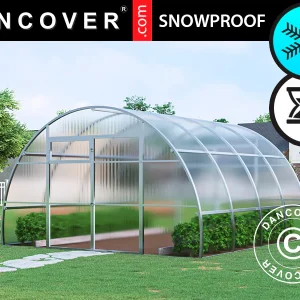 Gewächshaus aus Polycarbonat, Strong NOVA 16m², 4x4m, Silber
