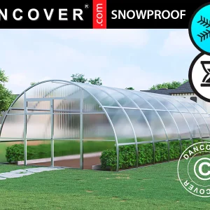 Gewächshaus aus Polycarbonat, Strong NOVA 32m², 4x8m, Silber