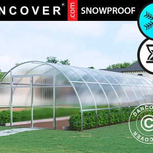 Gewächshaus aus Polycarbonat, Strong NOVA 40m², 4x10m, Silber