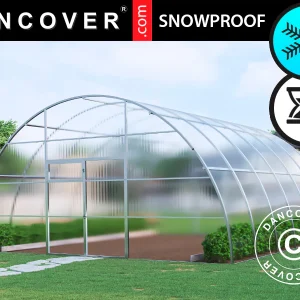 Gewächshaus aus Polycarbonat, Strong NOVA 36m², 6x6m, Silber