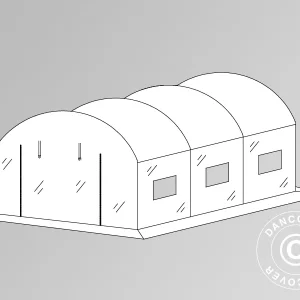 Plane für Foliengewächshaus, 2x3x2m, Folie 180 Mikron, durchsichtig