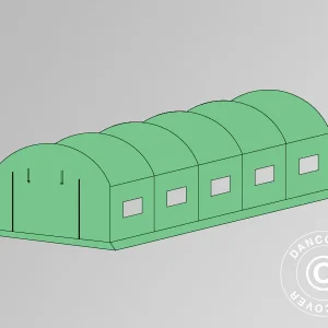 Plane für Foliengewächshaus, 4x6,6x2m, 140g/m² PE, Grün