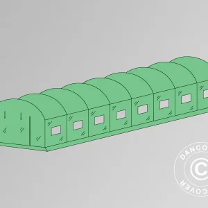 Plane für Foliengewächshaus, 4x10,6x2m, 140g/m² PE, Grün
