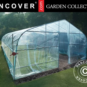 Foliengewächshaus, 6x10x2,5m, 100-Mikron PO-Folie, Transparent