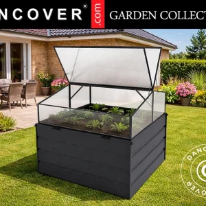 Mini Gewächshaus, 1,1x1,15x1,04m, Anthrazit