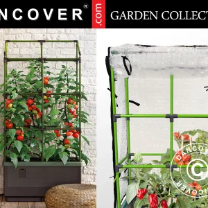 Pflanzkübel  CityJungle inkl. Winterplane, Kapillarbewässerungssystem, 62x33x128cm, Anthrazit