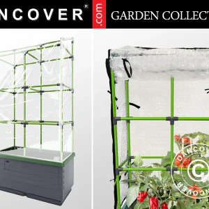 Pflanzkübel CityJungle mit 2 Planen, Kapillarbewässerungssystem, 62x33x128cm, Anthrazit