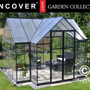 Orangerie Polycarbonat VICTORY, 10,41m², Palram/Canopia, 3,66x3,05x2,69m, Grau