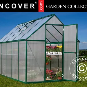Gewächshaus Polycarbonat 5,7m², Palram/Canopia, 1,85x3,06x2,08m, grün