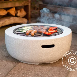 Feuerschale, Ø60x35cm, Grau/Schwarz