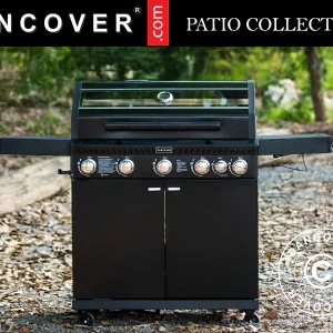 Gas BBQ Grill 53x146x112cm Black (IT)