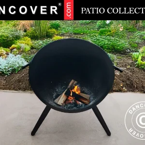 Feuerschale Halbkugel, Ø60x65cm, Schwarz