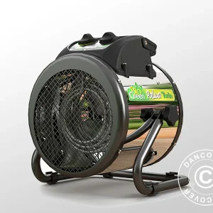 Greenhouse heater, Palma Twin, manual, 1000/2000 W, Black/Silver