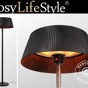 Patio halogen heater IKEMA freestanding, 2000W, Black