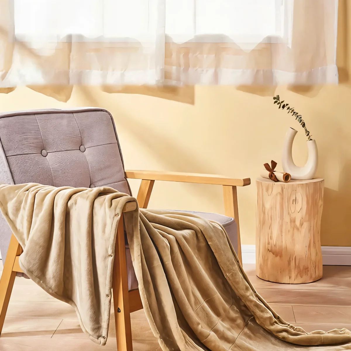 Manta Eléctrica USB Felpa Ultra Suave Cama Sofá - Imagen 4