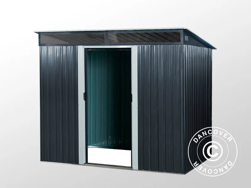 Geräteschuppen mit Oberlicht 2,38x1,74x1,96m, 4,14m², ProShed®, Anthrazit/Weiß - Imagen 8