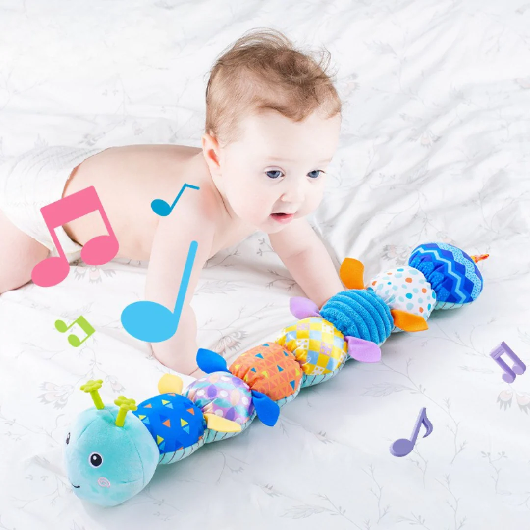 Juguete Musical Oruga para Bebé – Peluche Interactiva para el Desarrollo Sensorial y la Motricidad - Imagen 9