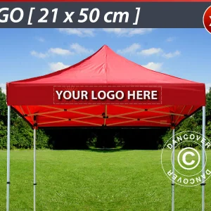 1 St. FleXtents Volant-Print 21x50cm, zentriert